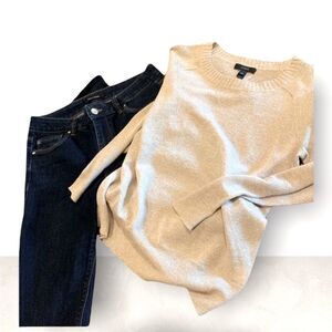 𝅺NEW J. Crew Tan Gold Long Sleeve Knit Top